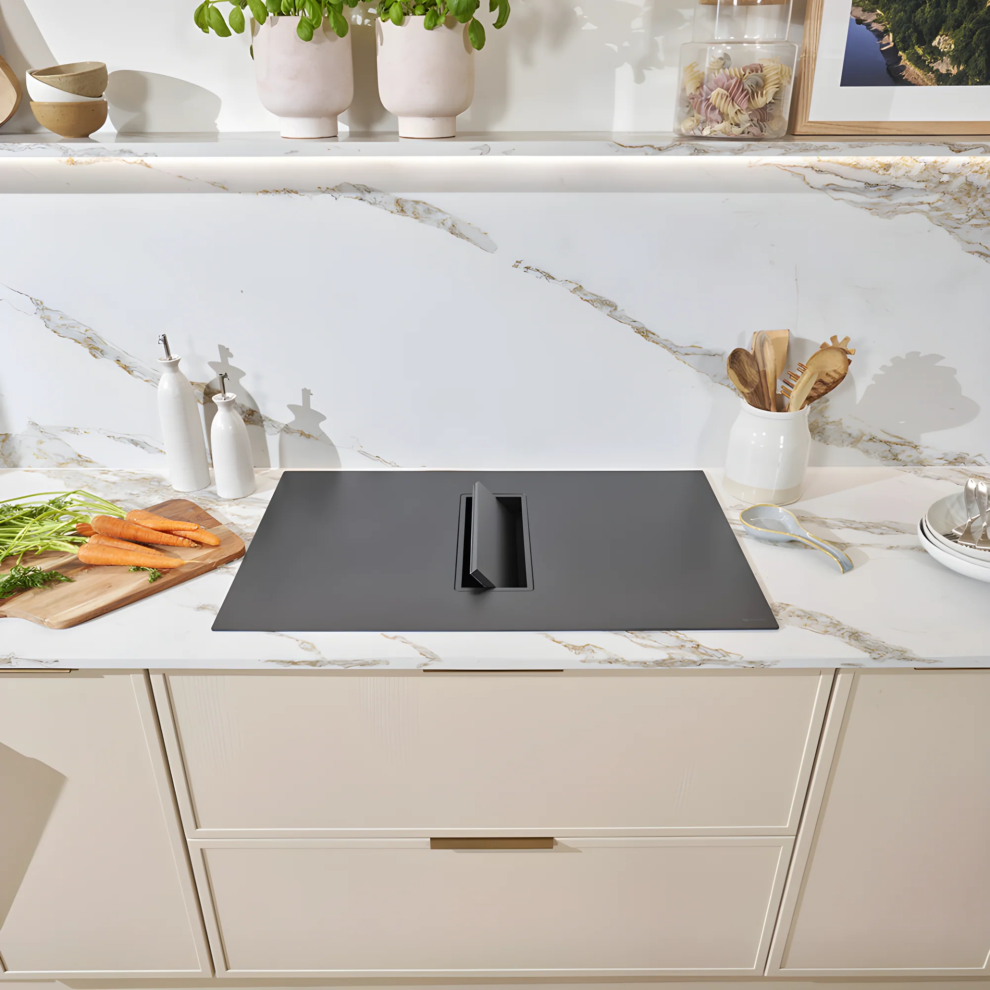 Caple DD832MB - Matt Black 83cm Venting Induction Hob - A++ Energy - Image 2