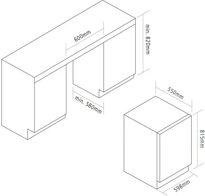 Caple DI654 - Integrated Dishwasher - 14 Place Settings - B Energy Rated - Image 2