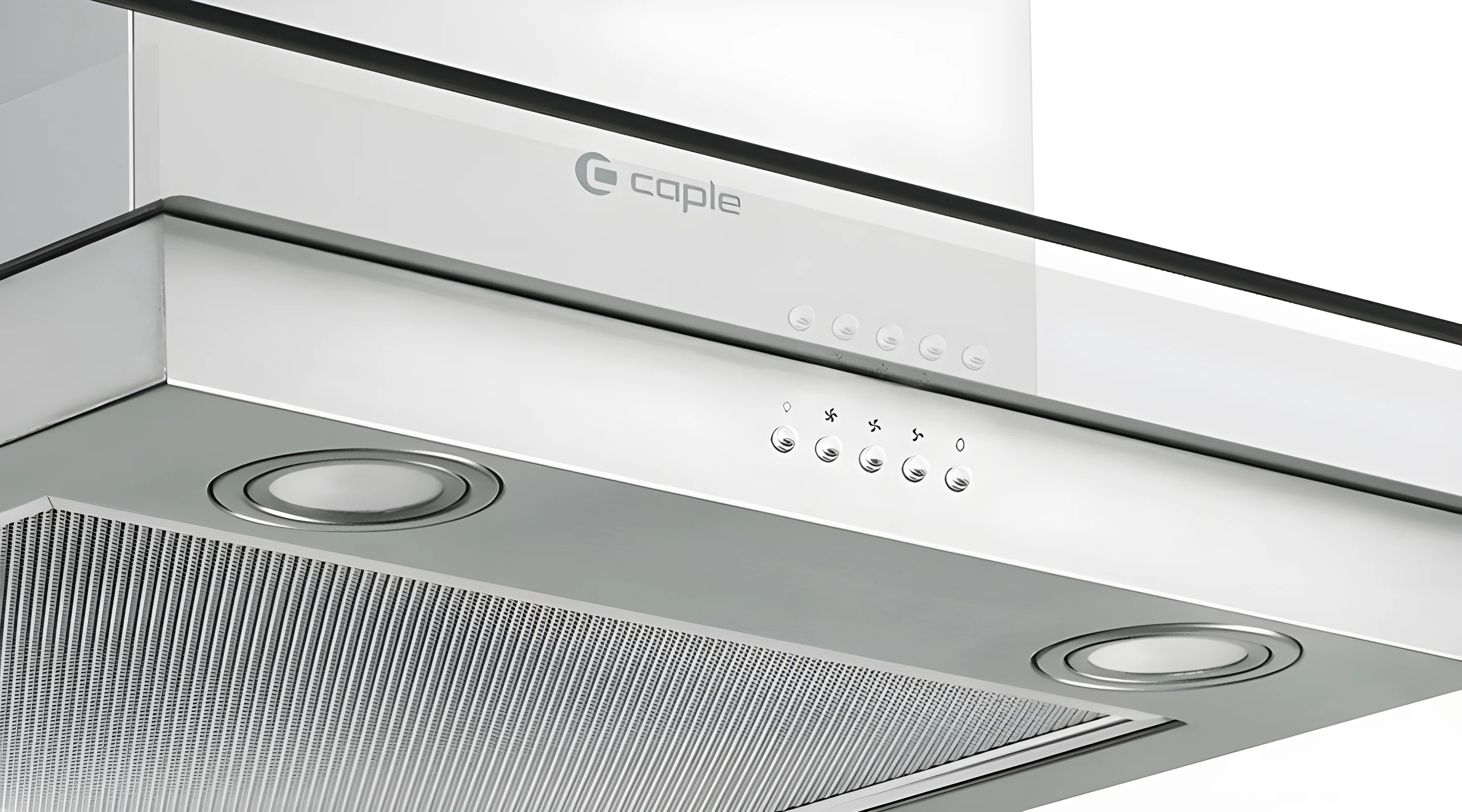 Caple FGC920 - Stainless Steel 89.5cm Chimney Hood - 580m³/h - D Energy - Image 4