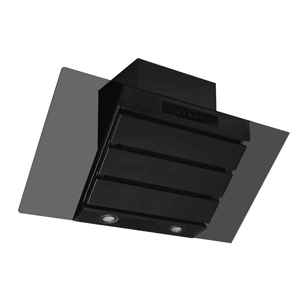 Caple SP913BK - Black Glass 90cm Chimney Hood - 644m³/h - A++ Energy - Image 2