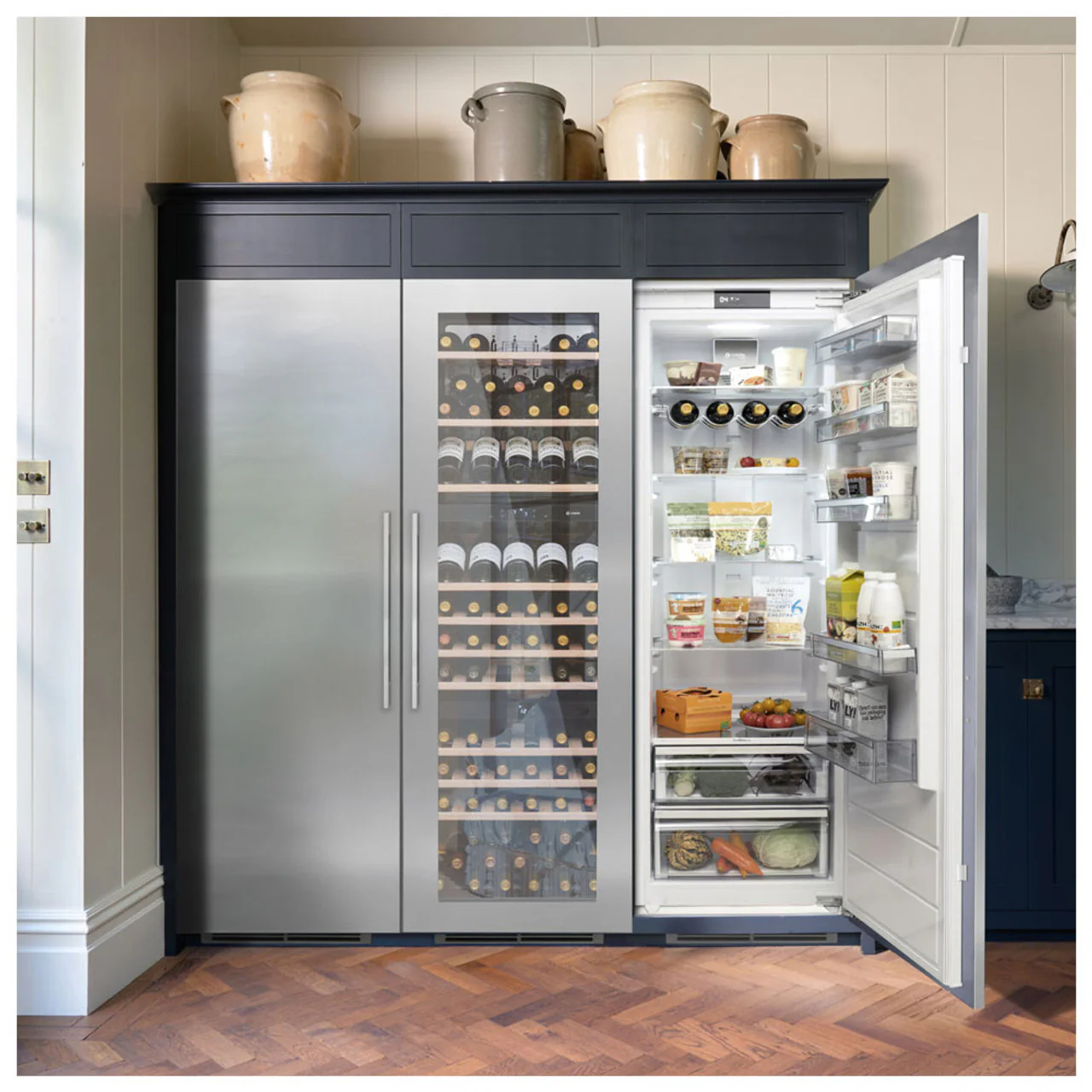 Caple SSDOOR177DOD - Stainless Steel Fridge Freezers - Door on Door Installation - Image 2