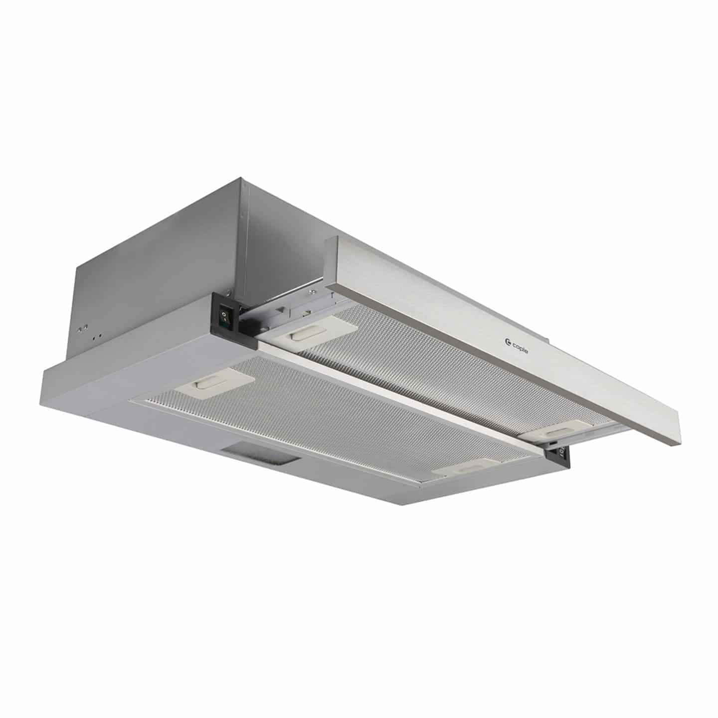 Caple TSCH601 - Stainless Steel & Silver Extractor - 60cm Telescopic Hood - C Energy - Image 2