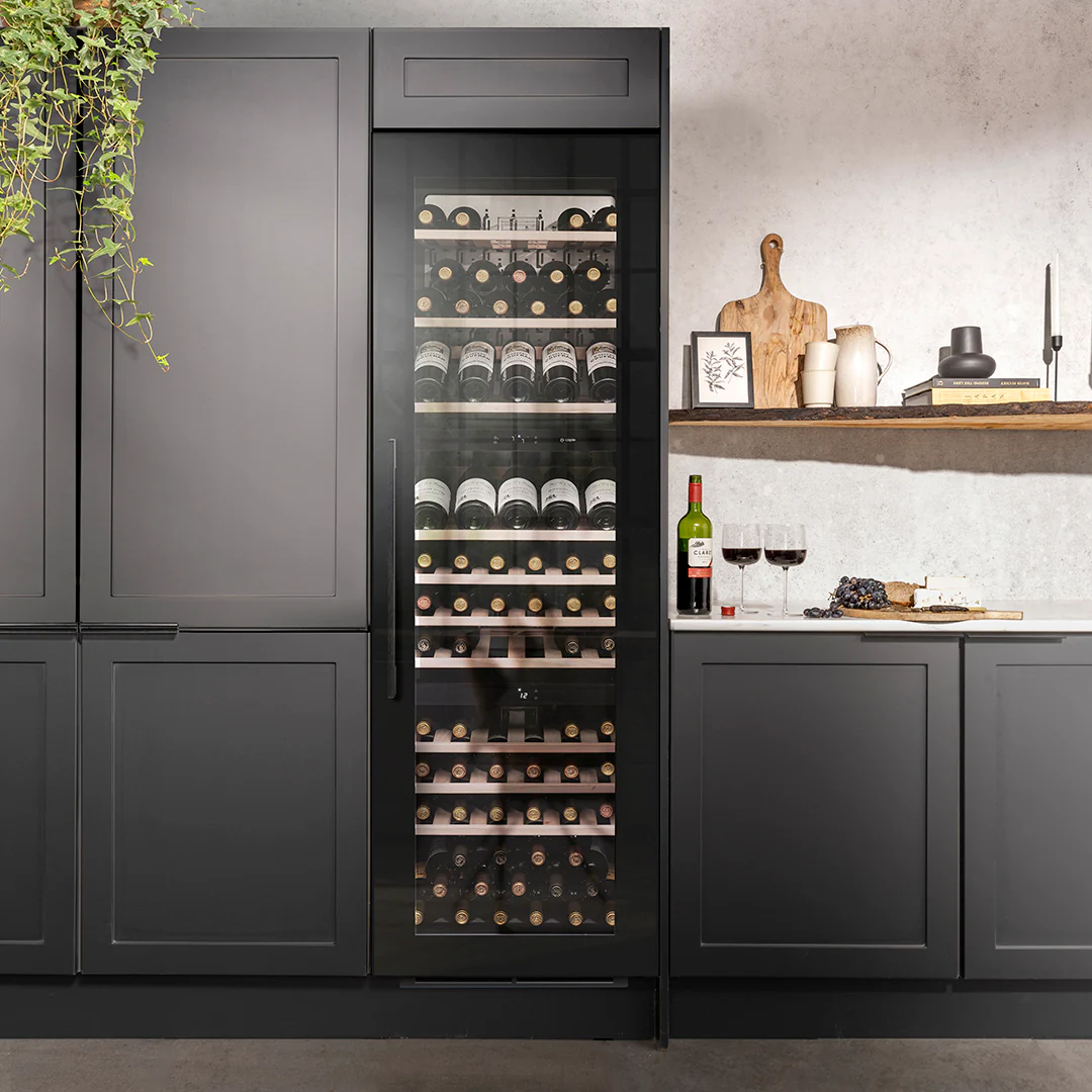 Caple WC1796BG - Black Glass Triple Zone Wine Cooler - 89 Bottle Capacity - G Energy - Image 2