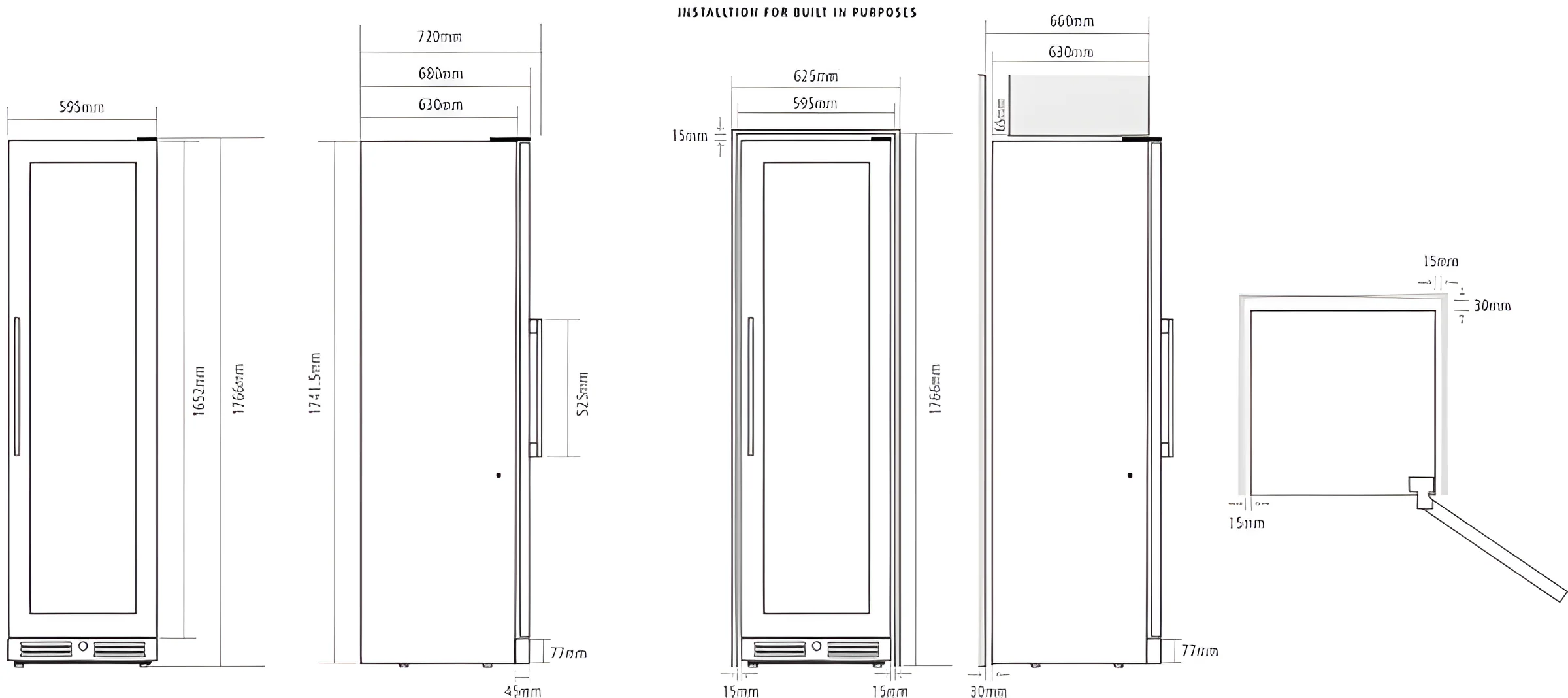 Caple WF1553BG - Black 111 Bottle Capacity Wine Cooler - G energy - Image 2