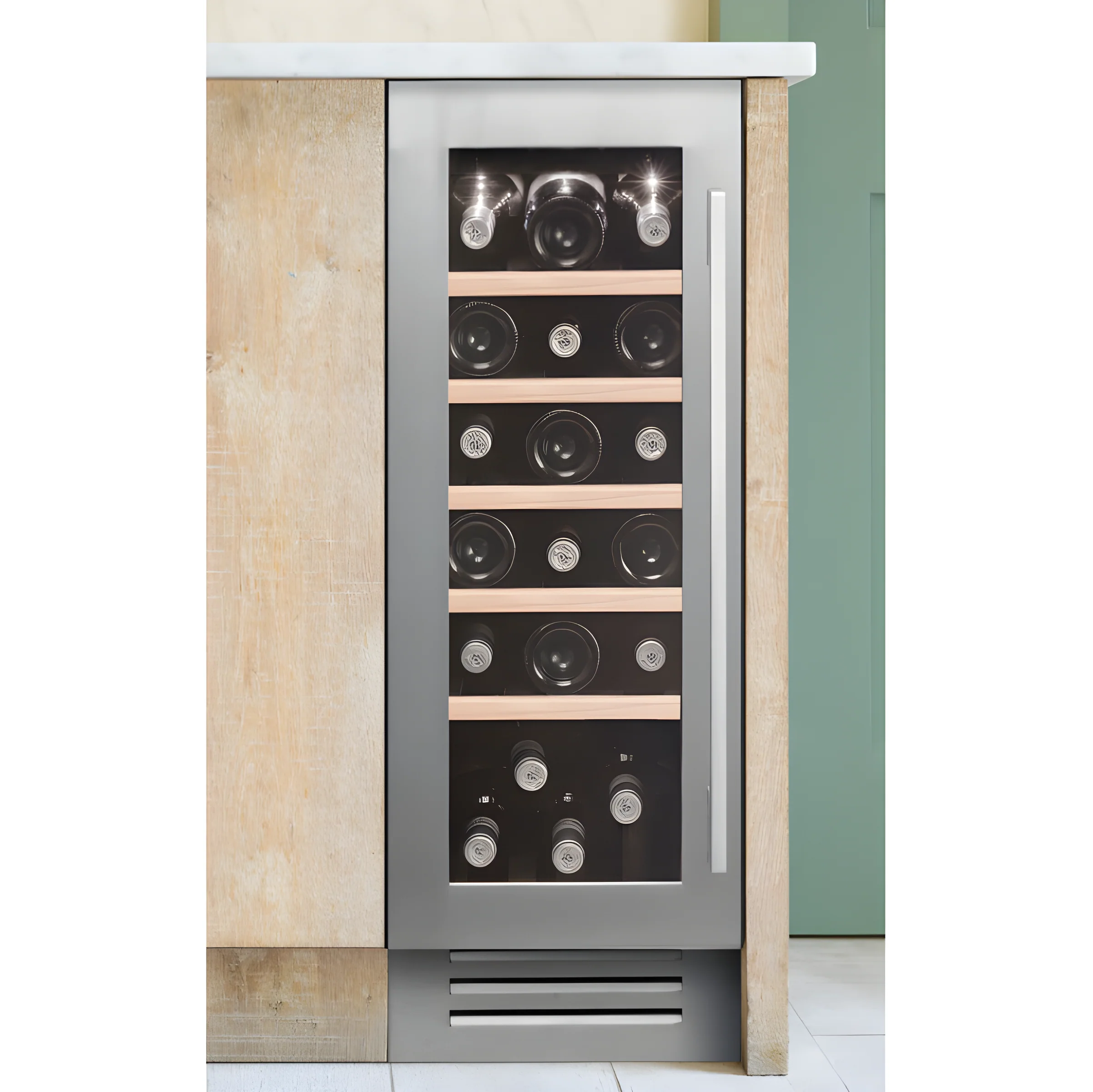 Caple WI3125 - Stainless steel 19 Bottle Capacity Wine Cooler - F energy - Image 2