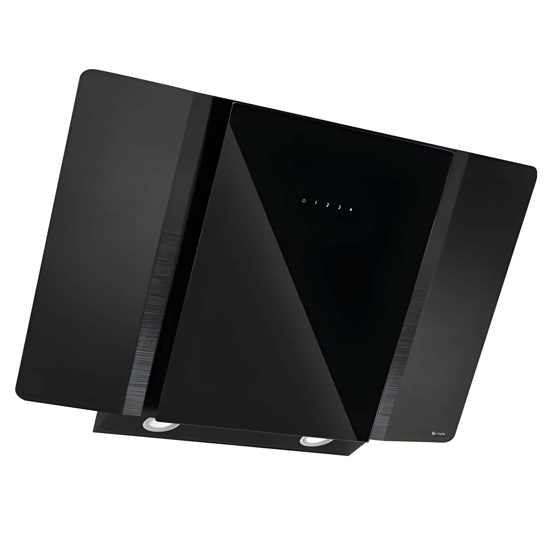 Caple ZEL900 - Black Glass 90cm Chimney Extractor Hood - 612 m³/h - A energy