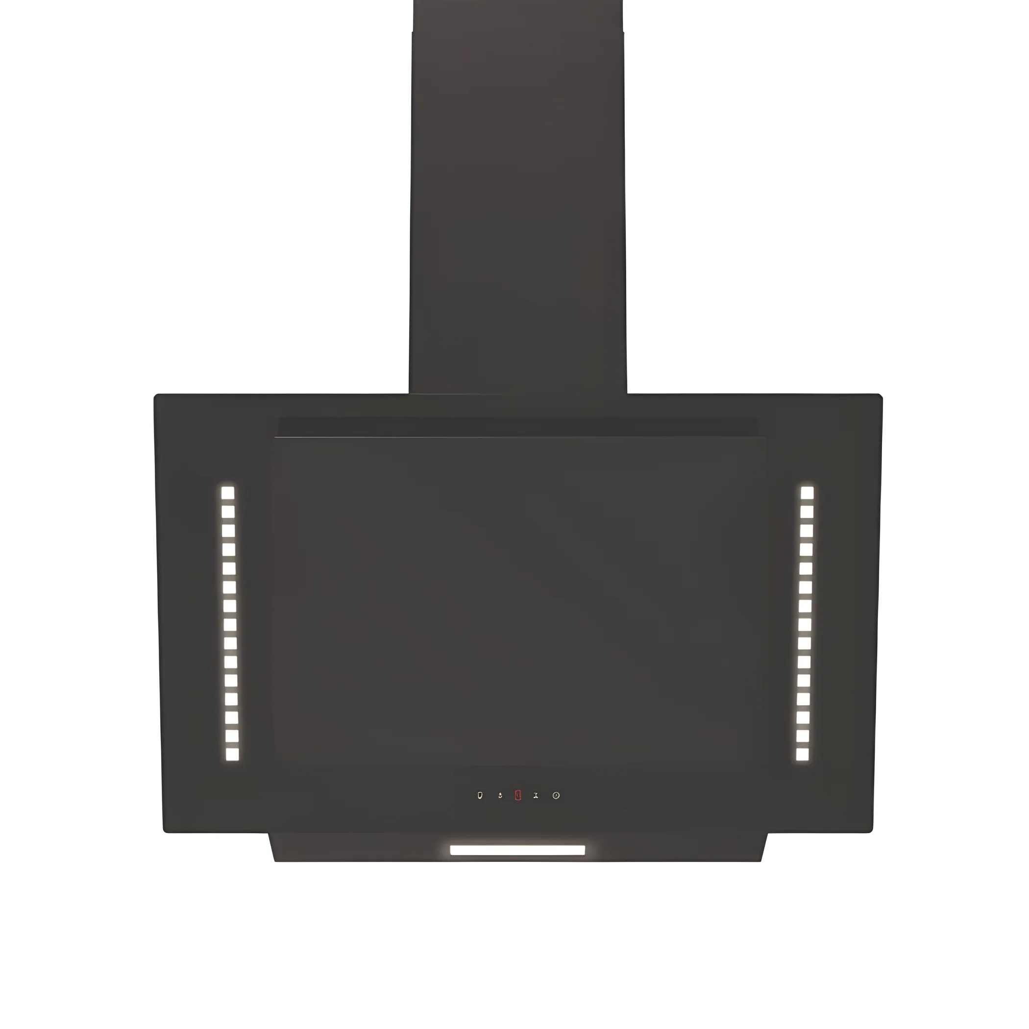 Cata UBARUNW6 - Black 60cm Glass Cooker Hood - 400m³/hr - B Energy