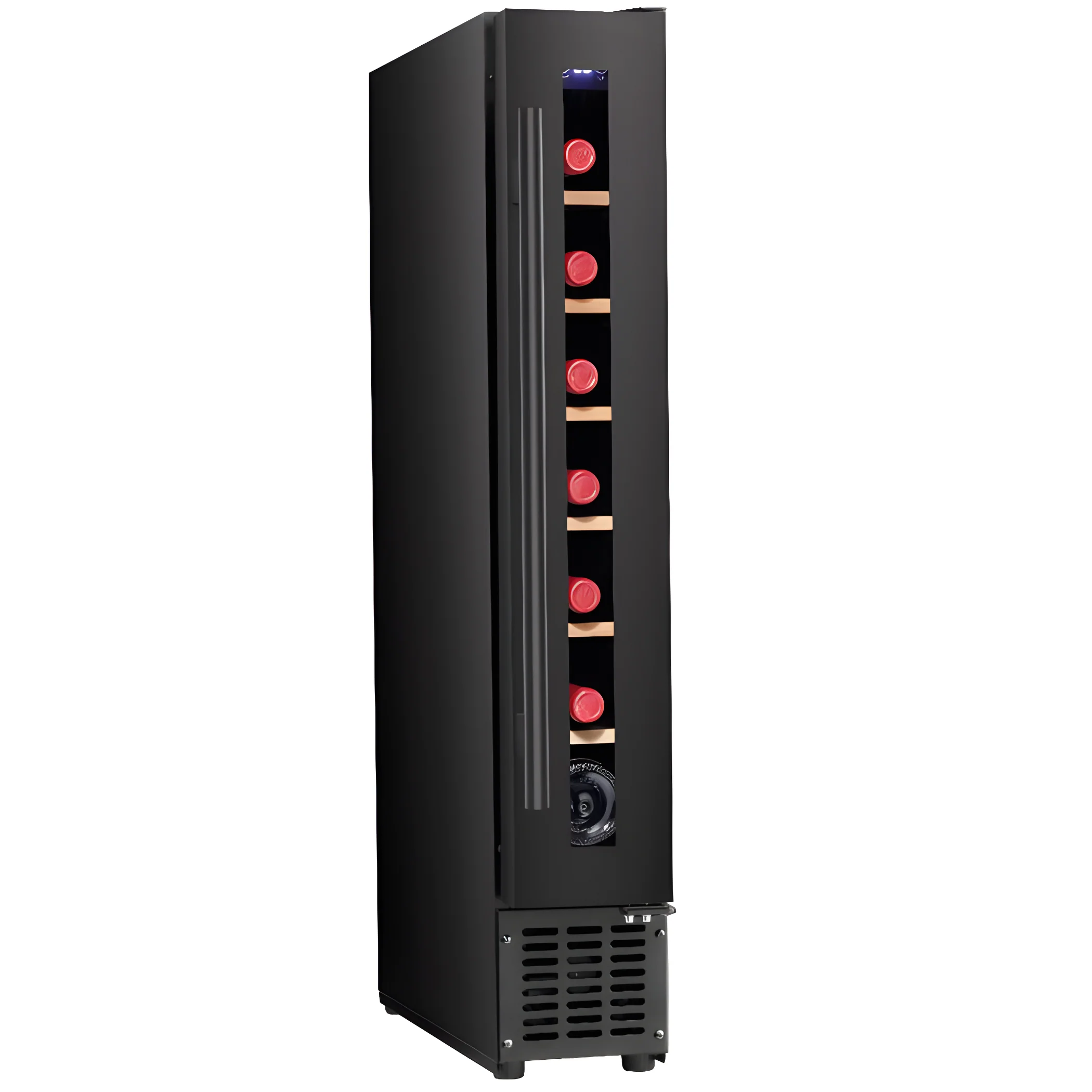 Cata UBBKWC15F - Black 7 Bottle Wine Cooler - Built-Under - F Energy