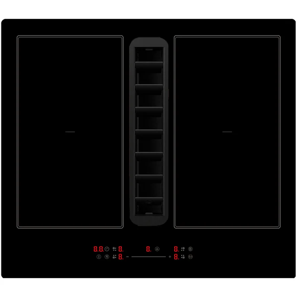 Cata UBDD60CF - Black Glass 60cm Vented Induction Hob - 4 Zone Flex - A+ Energy