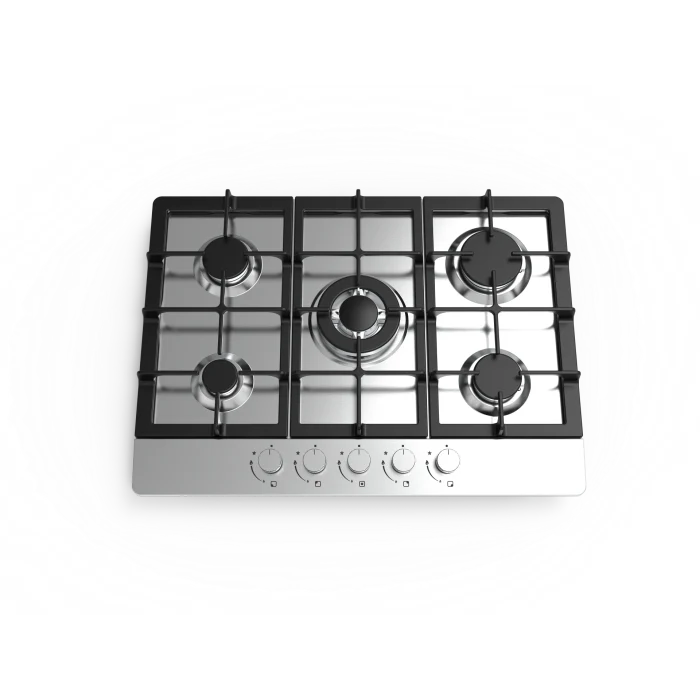 Cata UBGHDFFJ70.1 - Stainless Steel 68cm Gas Hob - 5 Burners - Image 2