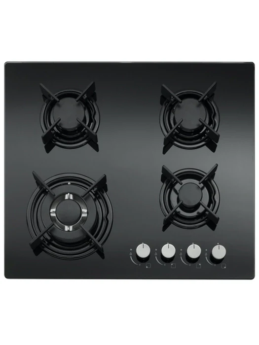Cata UBGHJ607LPG - Black Glass 4 Burner Gas Hob - 60cm