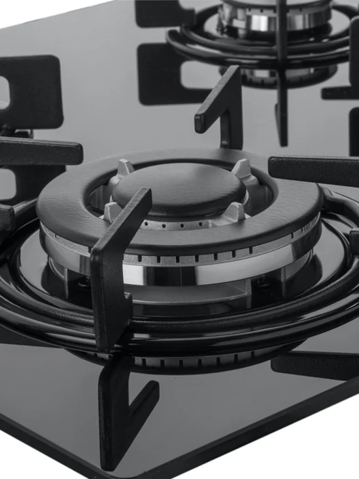 Cata UBGHJ607LPG - Black Glass 4 Burner Gas Hob - 60cm - Image 2