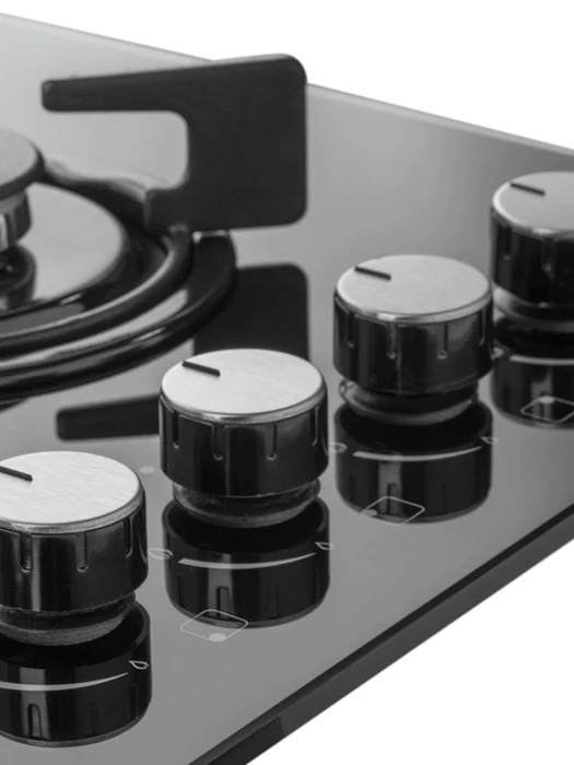 Cata UBGHJ607LPG - Black Glass 4 Burner Gas Hob - 60cm - Image 3