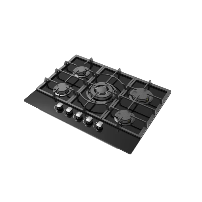 Cata UBGOG701BK - Black 5 Zone Gas Hob - Image 2