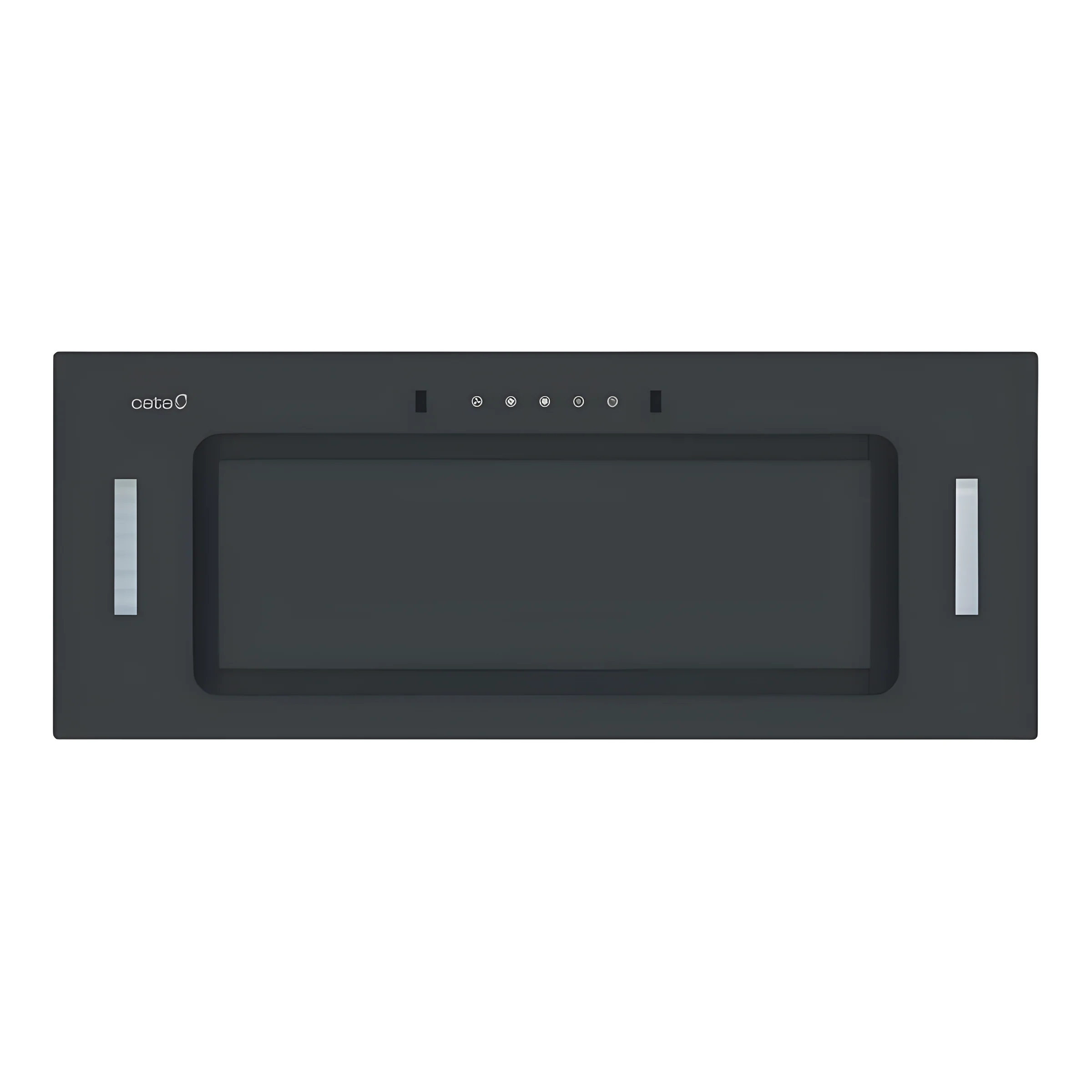 Cata UBICON75BK.1 - Black Glass 72cm Canopy Extractor Hood - 593m3/hr - C energy