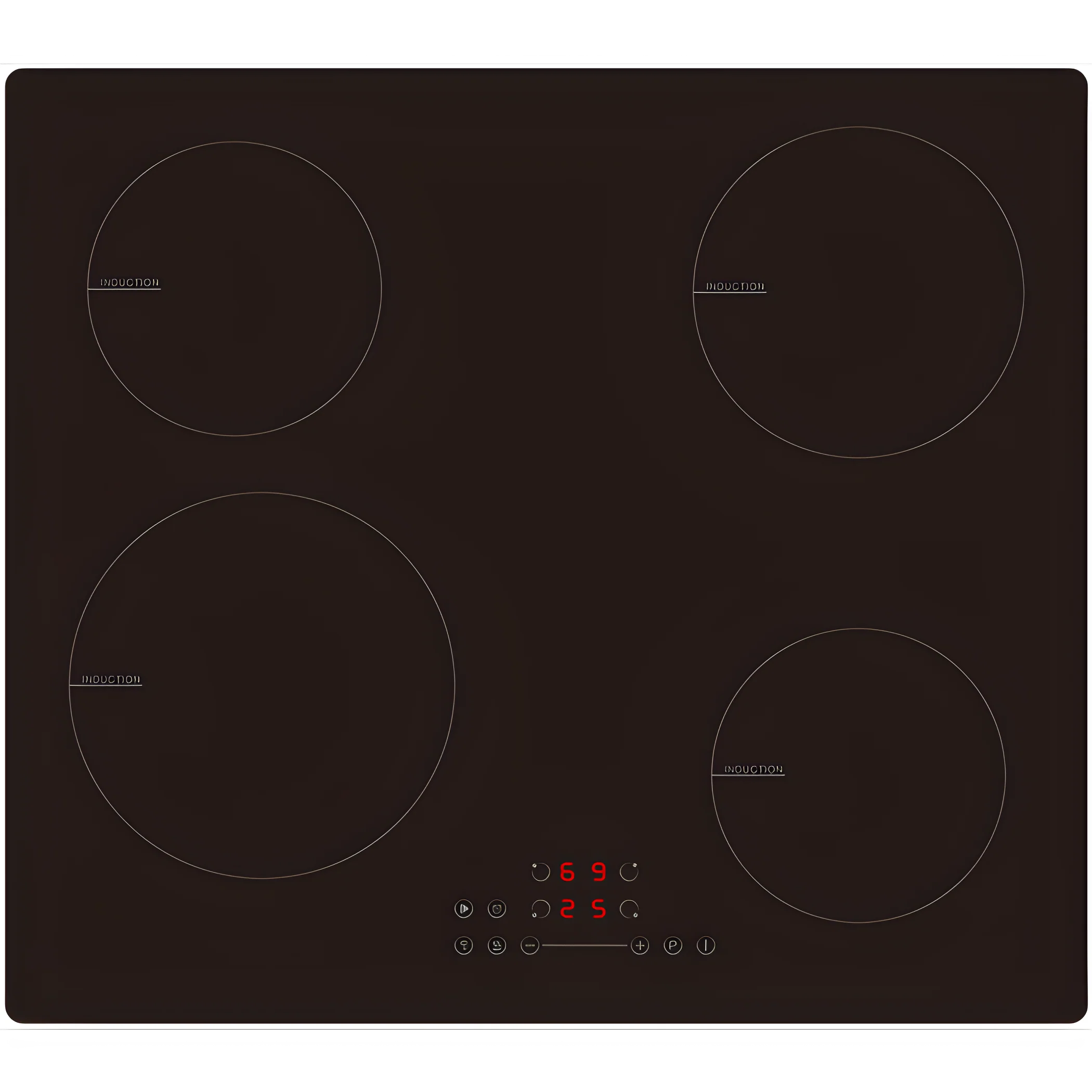 Cata UBIND60MS - Black 4 Zone Induction Hob - 60cm