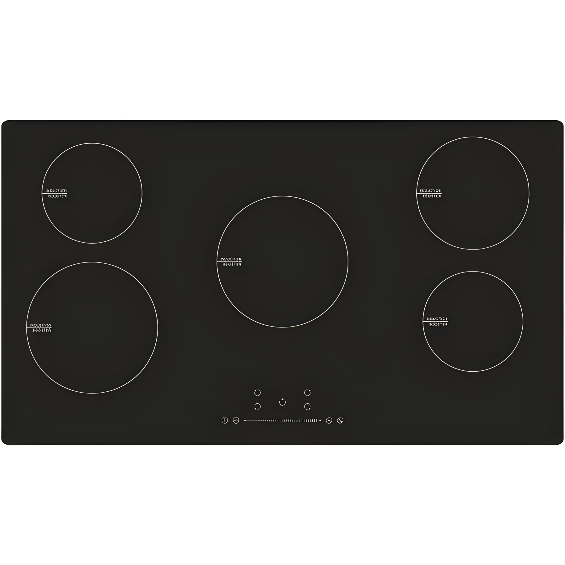 Cata UBIND90F - Black Glass 90cm Induction Hob - 5 Cooking Zones