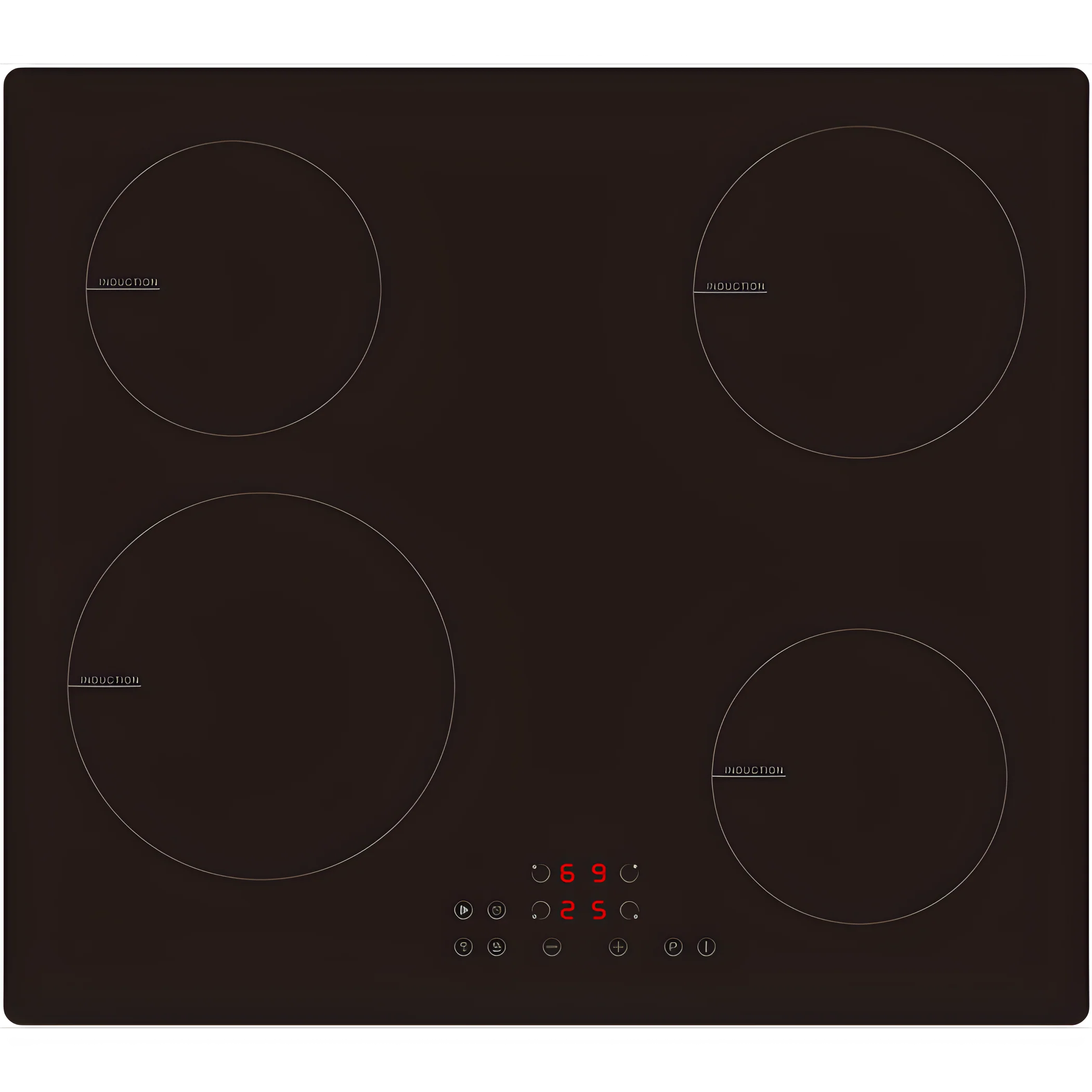 Cata UBINDE60MT - Black 4 Zone Induction Hob - 60cm 13amp plug in