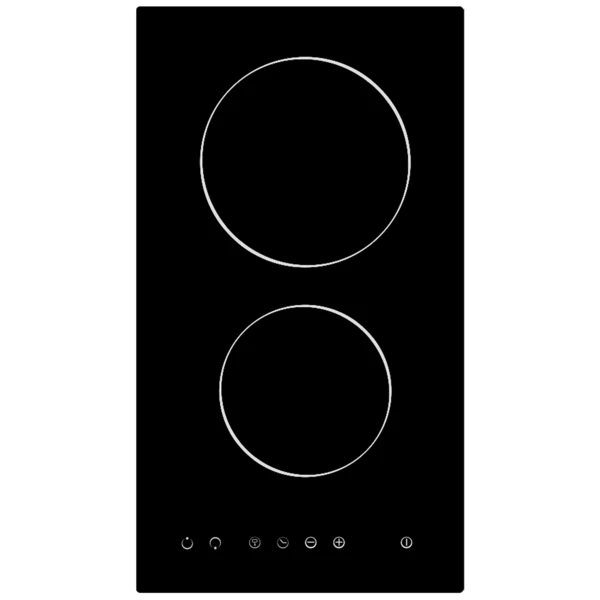 Cata UBTC30FLC - Black 30cm Domino Ceramic Hob - 13 amp plug in 2 Cooking Zones