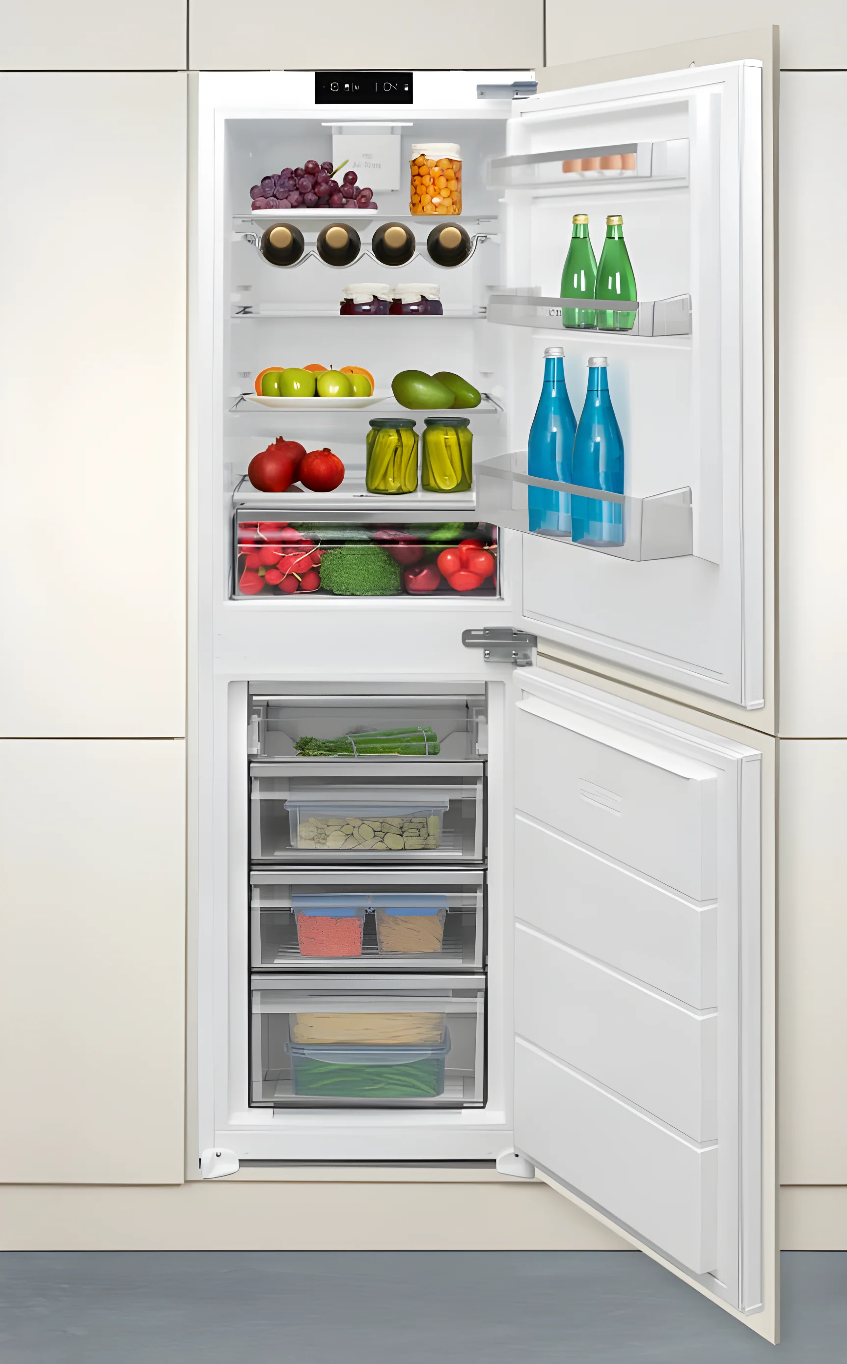 CDA CRI851 - White Integrated 50/50 Frost Free Fridge Freezer - F energy - Image 2