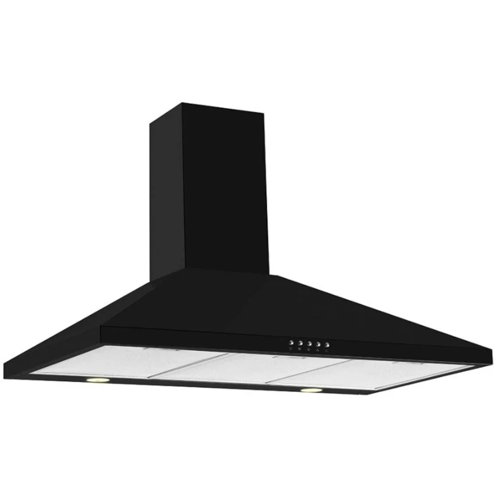 CDA ECH103BL - Black 100cm Chimney Cooker Hood - C Energy Rated