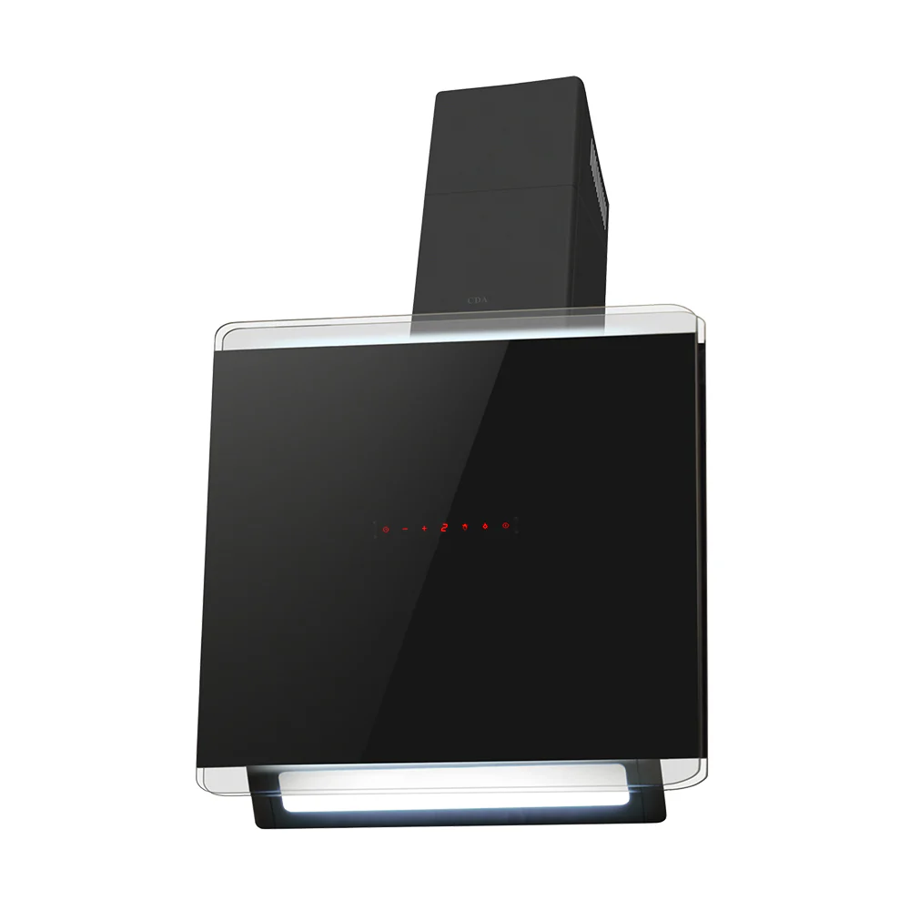 CDA EXG70BL - Black Chimney Extractor Hood