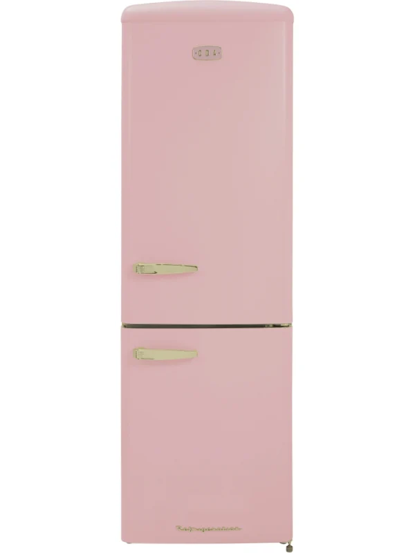 CDA FLORENCE TEA ROSE - Pink Freestanding 60/40 Frost Free Fridge Freezer