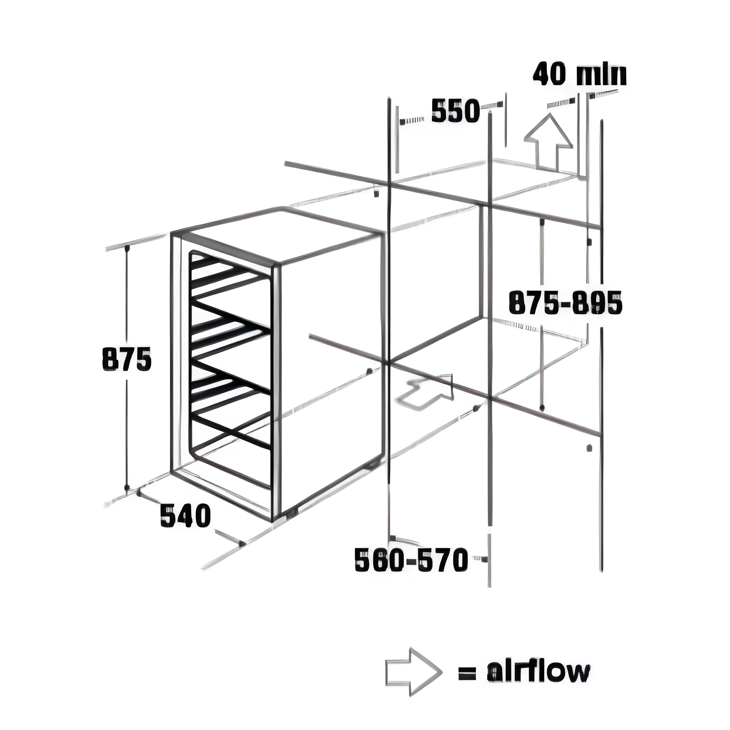 CDA FW422 - White Larder Fridge - F energy - Image 2