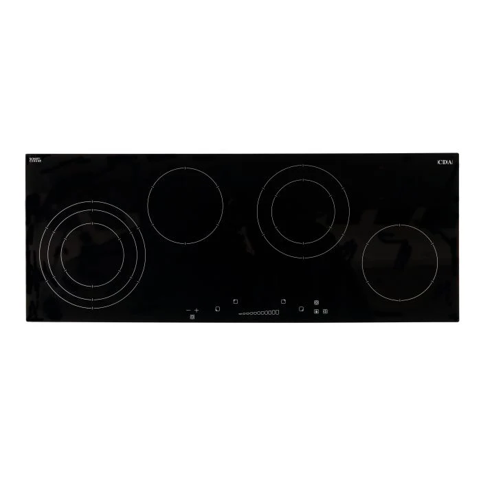 CDA HC9606FR - Black Ceramic Hob - 4 Zones with Touch Controls - Image 3