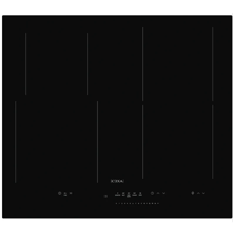 CDA HN6860FR - Black 4 Zone Electric Hob