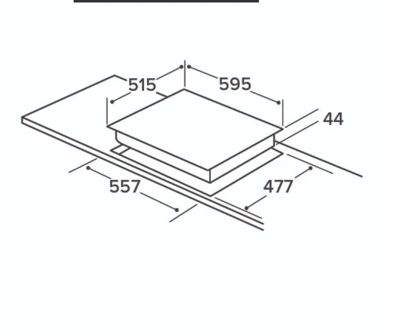 CDA HVG621BL - Black 4 Zone Gas Hob - Image 5