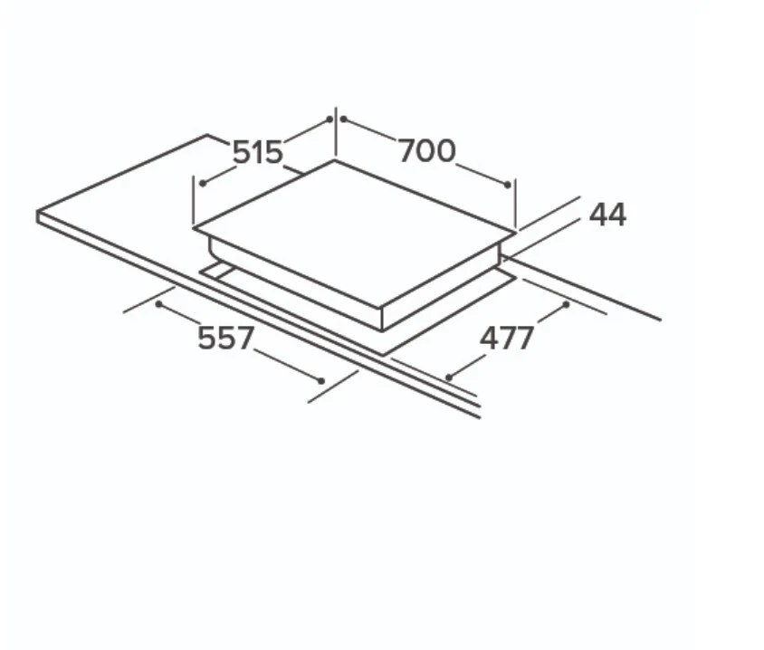 CDA HVG721BL - Black 5 Zone Gas Hob - Image 2