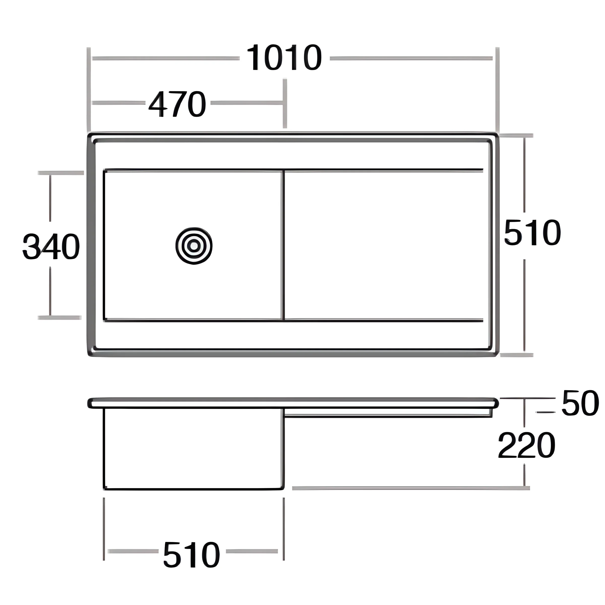 CDA KC73WH - White Sink - Image 3
