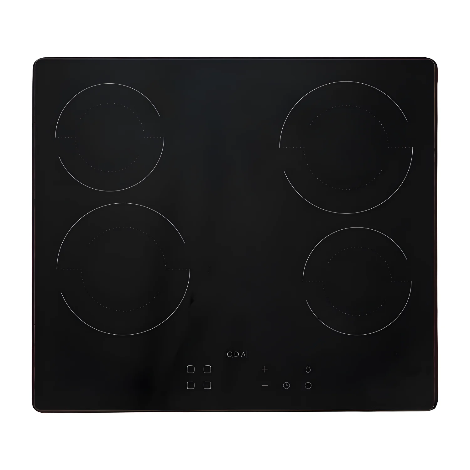 CDA SCC060FR - Black 4 Zone Ceramic Hob - 6kW - Electric