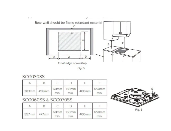 CDA SCG030SS - Stainless Steel 30cm Domino Gas Hob - 2 Burners - Image 6