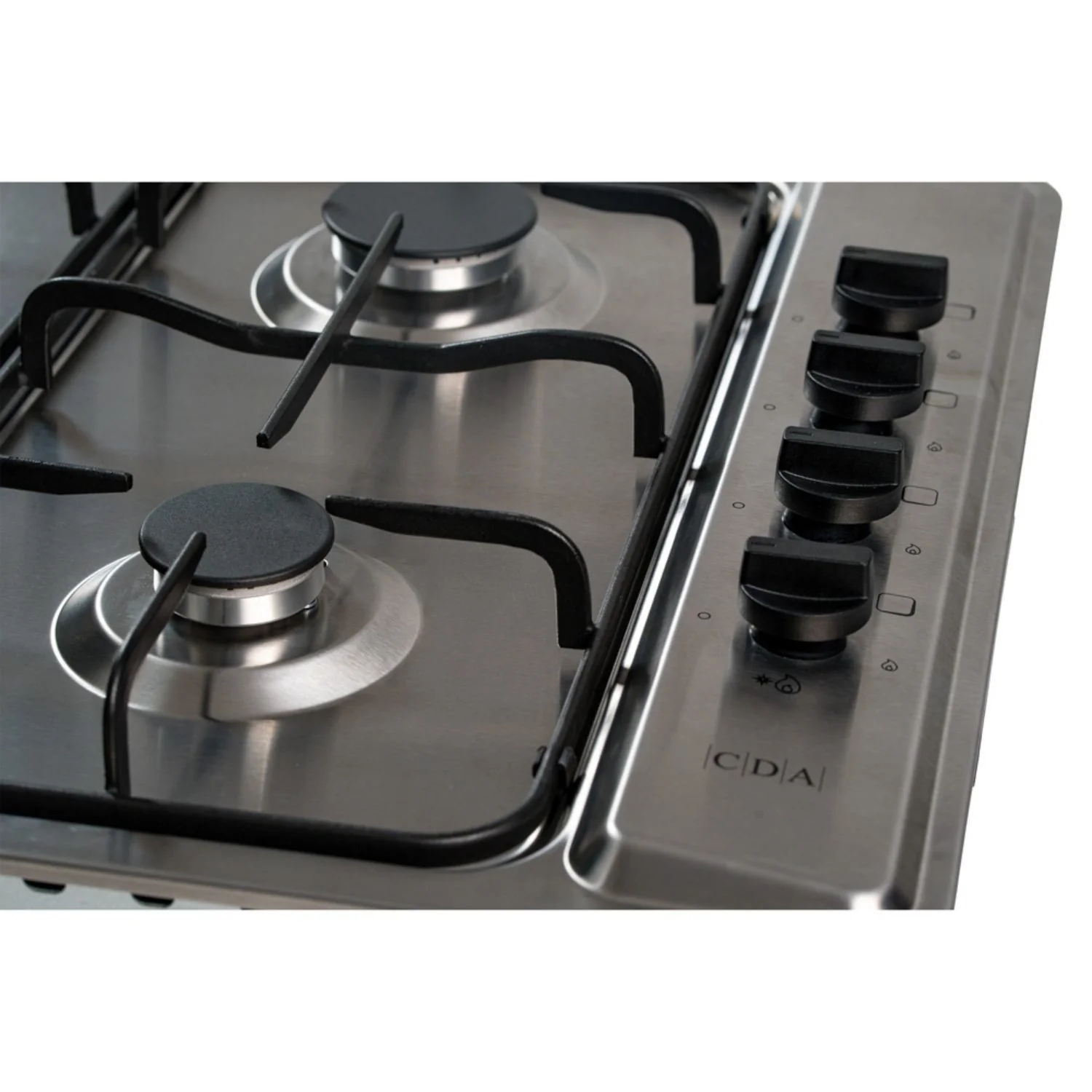 CDA SCG060SS - Stainless Steel 60cm Gas Hob - 4 Cooking Zones - Image 4