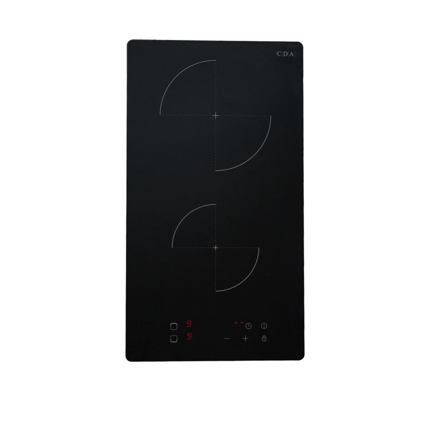 CDA SCN030FR - Black 30cm Domino Induction Hob - 2 Cooking Zones - Image 2