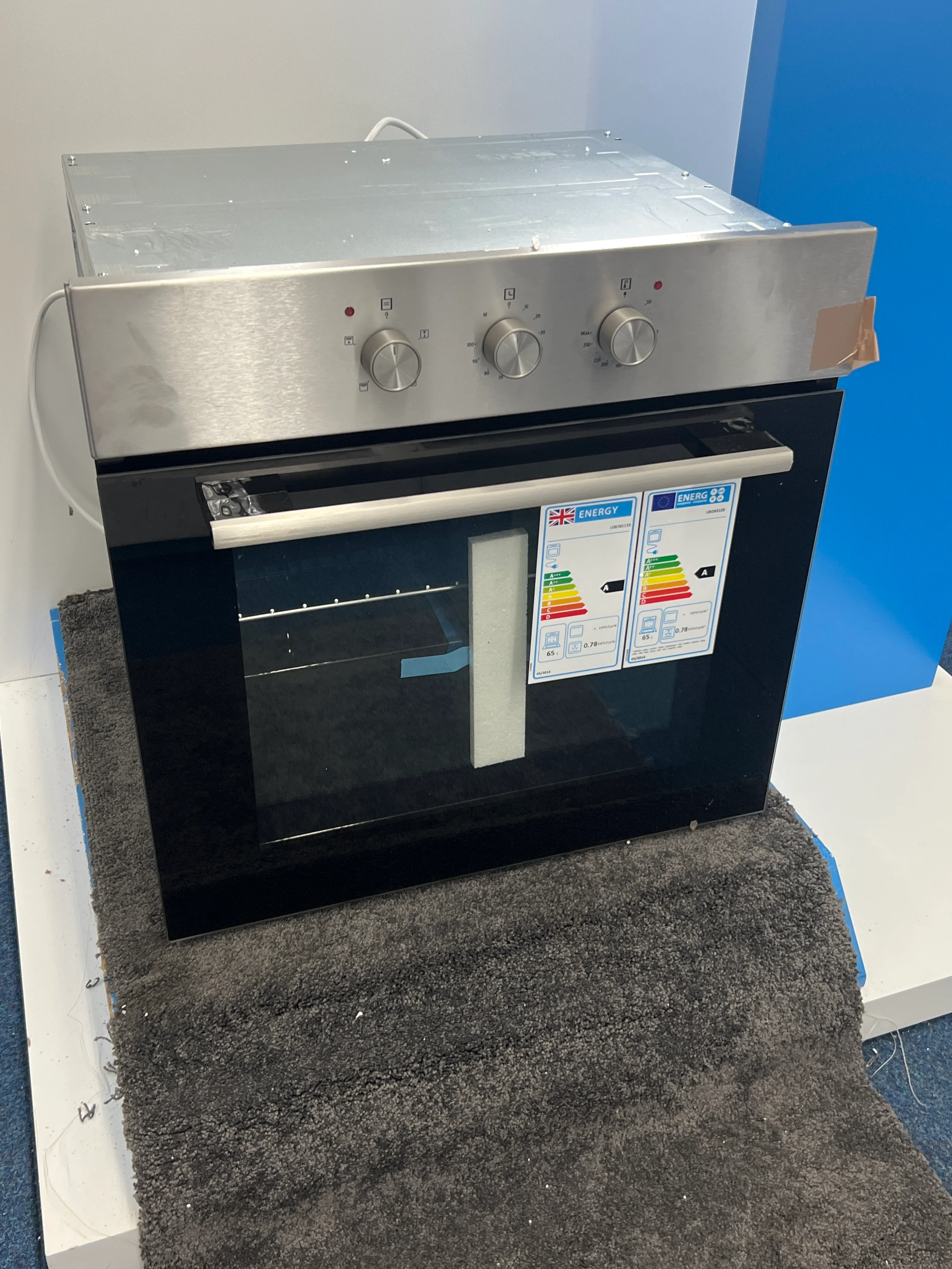 Culina UBO651SS - Stainless Steel 65L Single Oven - Fan Assisted - A Energy Rating - Unboxed - Image 2