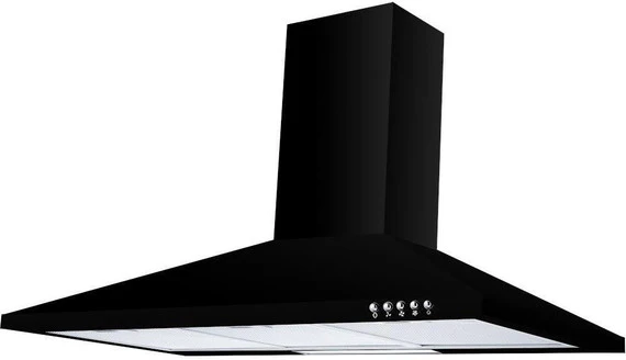 Cata UBSCH90BL - Black 90cm Chimney Hood - B Energy Rating