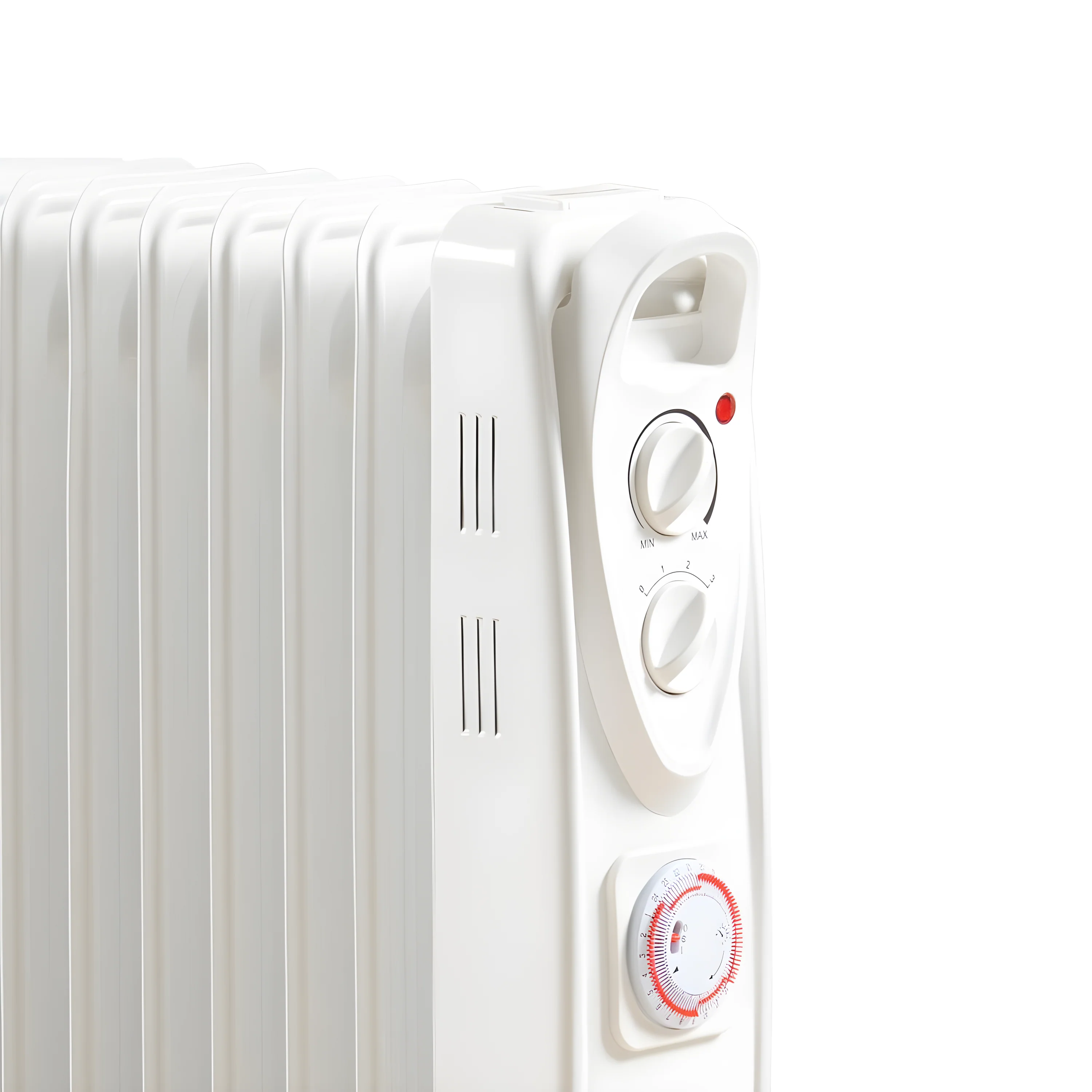 Daewoo HEA1895GE - White 2500W Oil Filled Radiator with Timer - Image 2