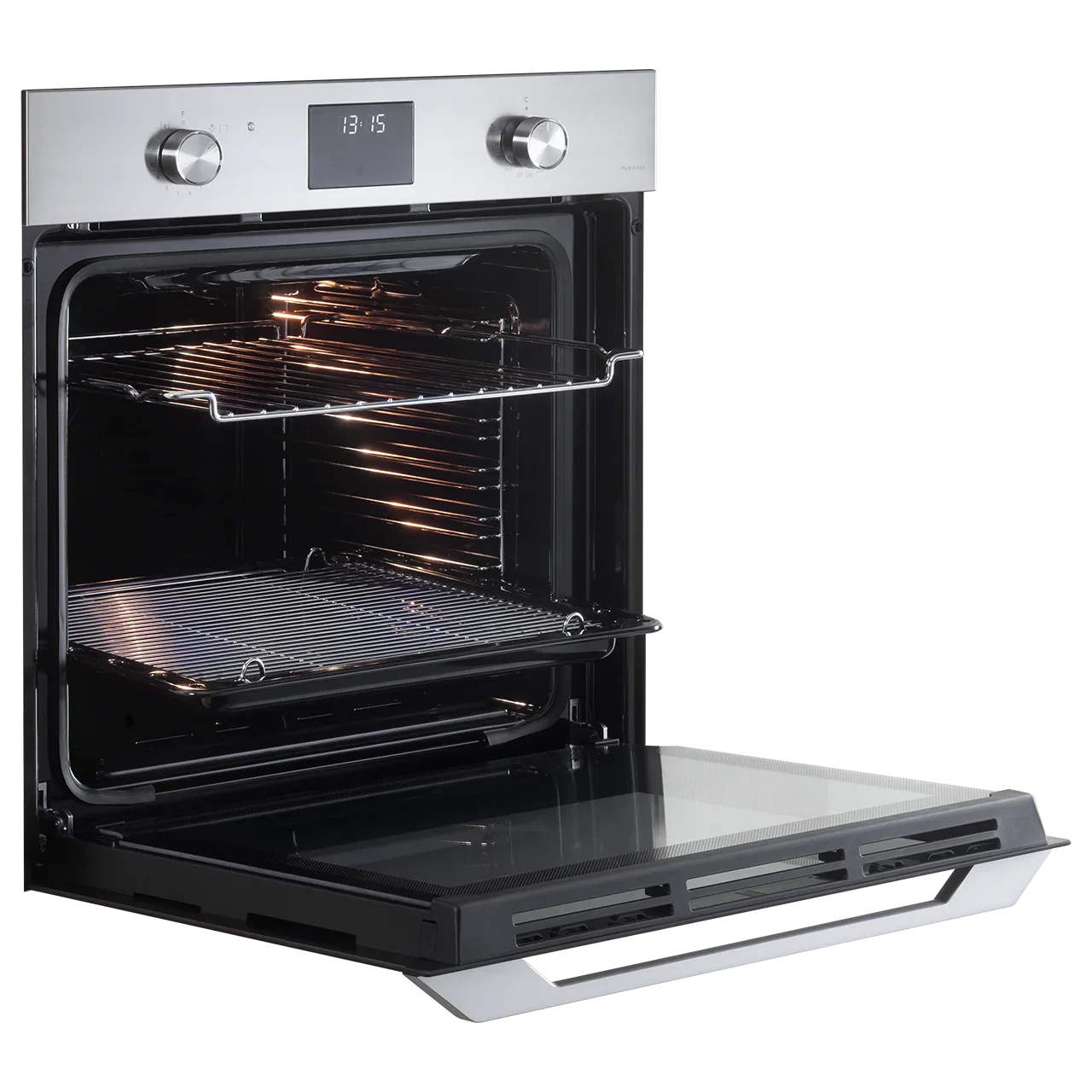 DeLonghi DSG10XL - Stainless Steel Built-In Gas Single Oven - 70L Capacity - A Energy Rating - Image 3