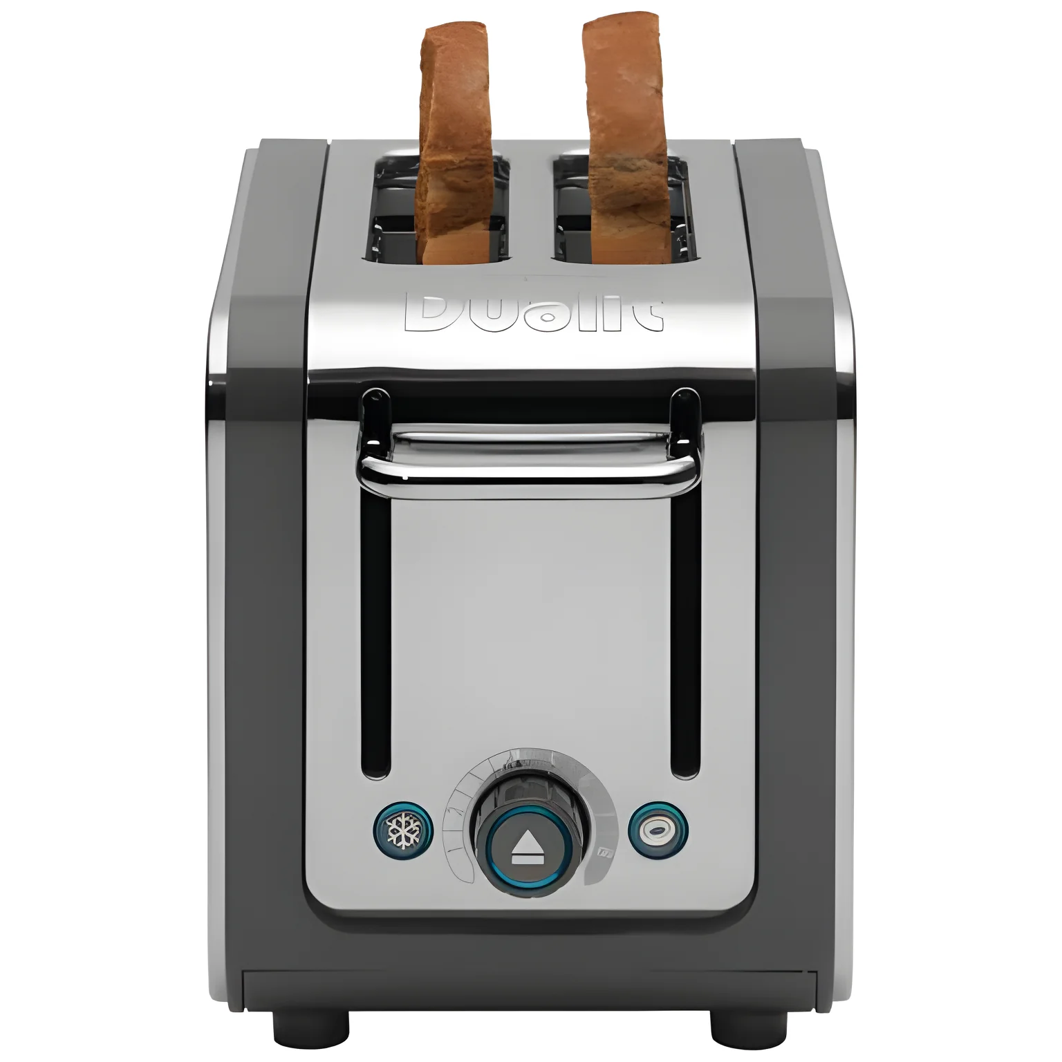 Dualit DA2526 - Grey 2 Slice Toaster - Peek & Pop® - 1200W - Image 2