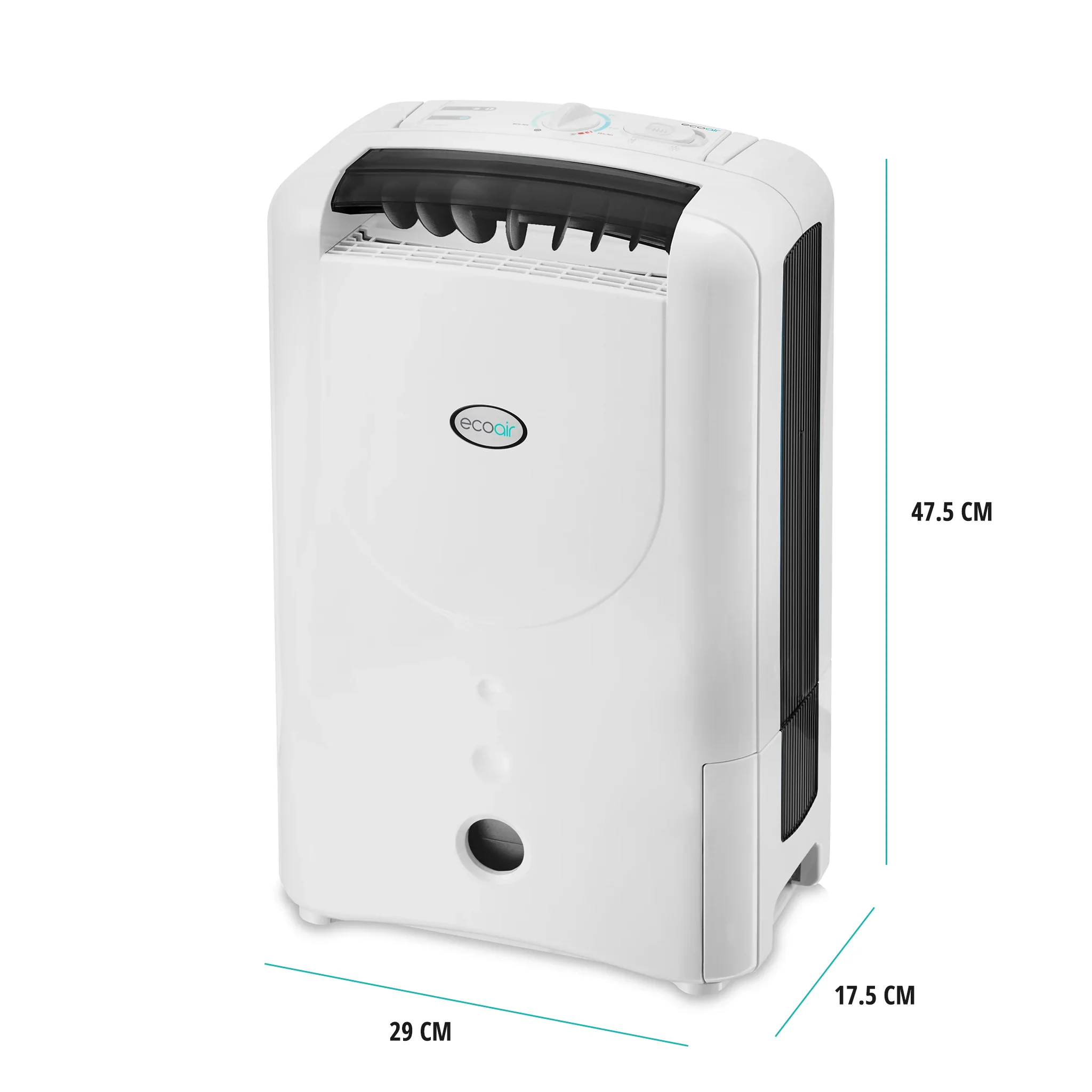 EcoAir DD1 Simple MK3 - Black Dehumidifier - 7.5L/Day
