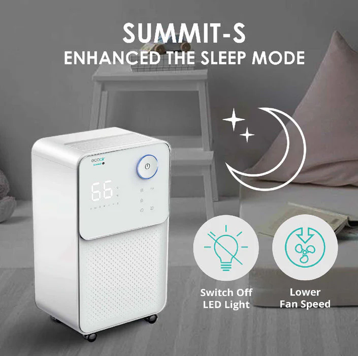 EcoAir Summit S - White 12L Dehumidifier - Low Energy 156W - Image 3