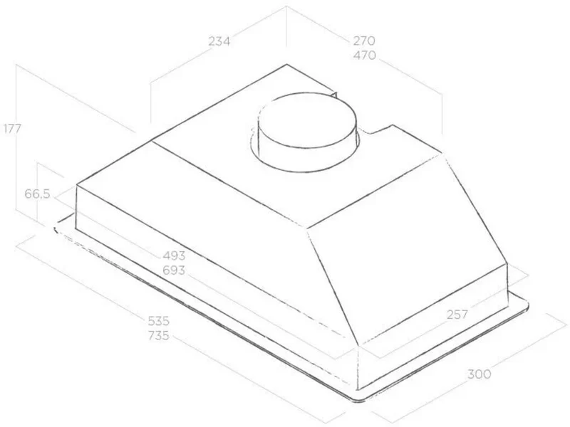 Elica ERA-HE-SS-60 - Stainless Steel 60cm Integrated Cooker Hood - 600 m³/h - B Energy - Image 3