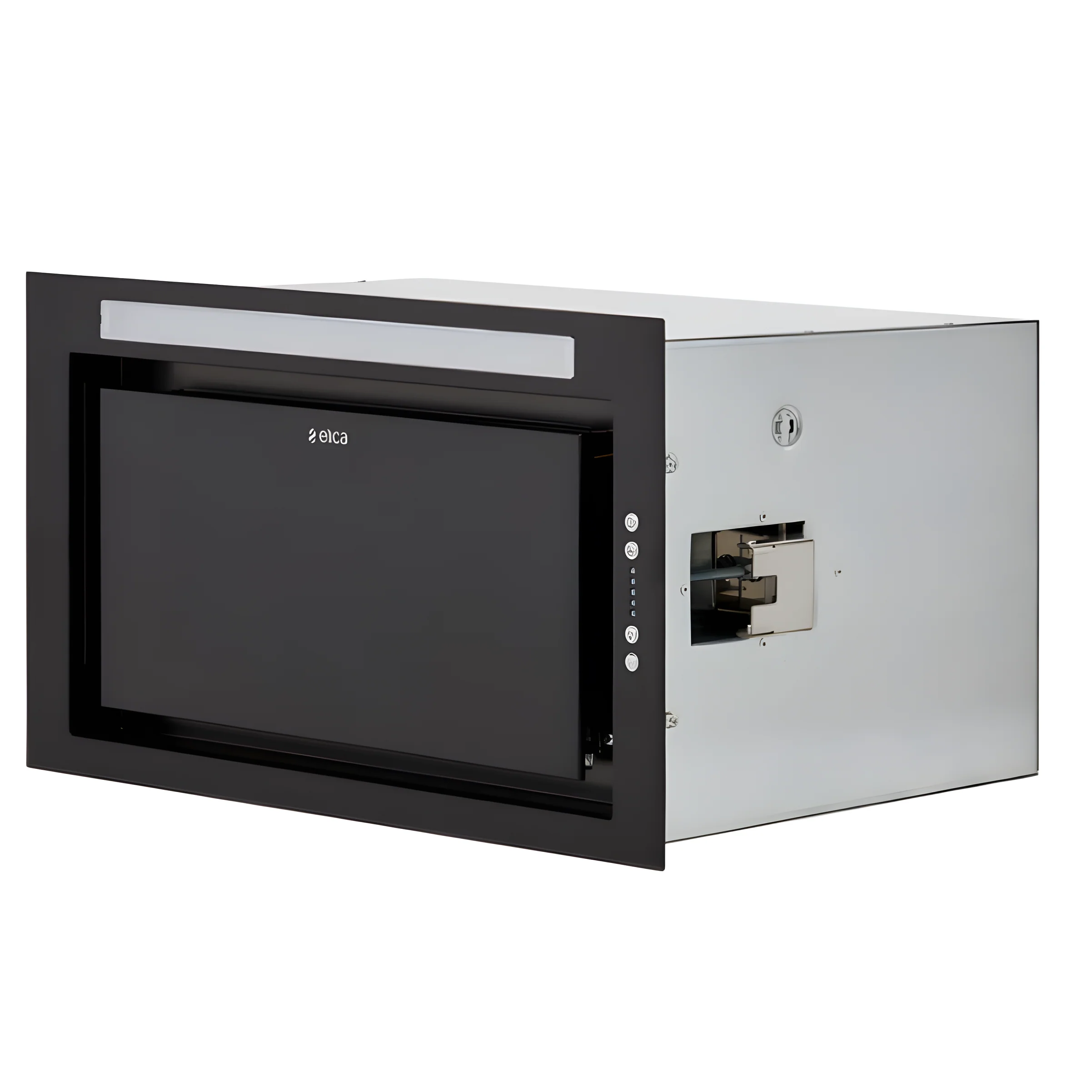Elica LANE-60-BLK - Black Canopy Extractor Hood - B energy - Image 3