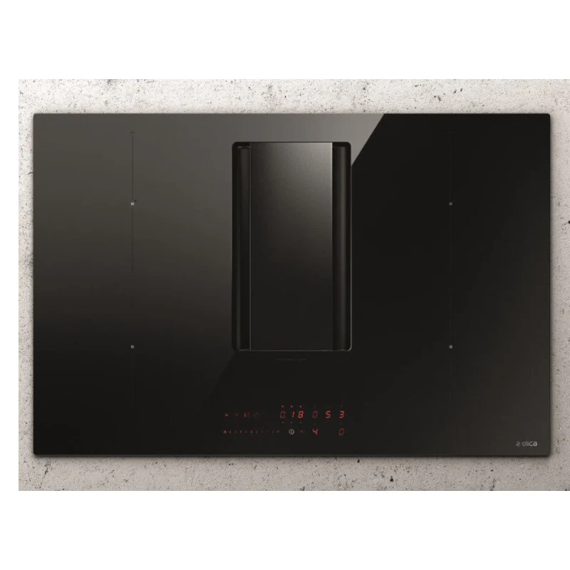 Elica NT-ALPHA-B-80 78cm Vented Induction Hob Ducted/Recirculating Ventilation, Black, A Rated - Image 4