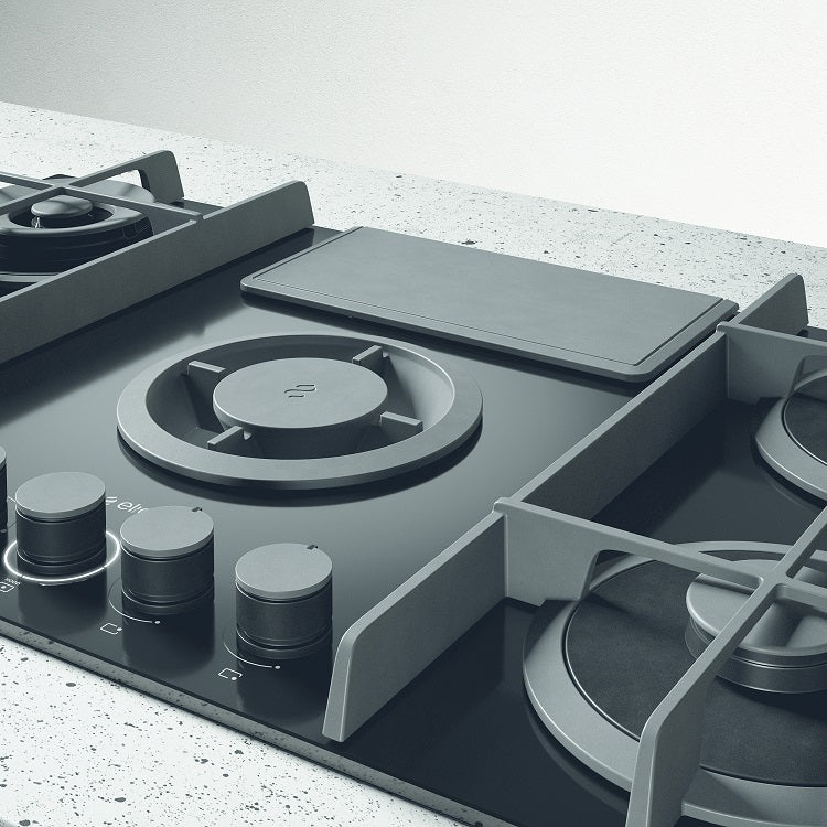 Elica NT-FLAME-BLK-RC - Black 4 Zone Venting Hob - A energy - Image 4