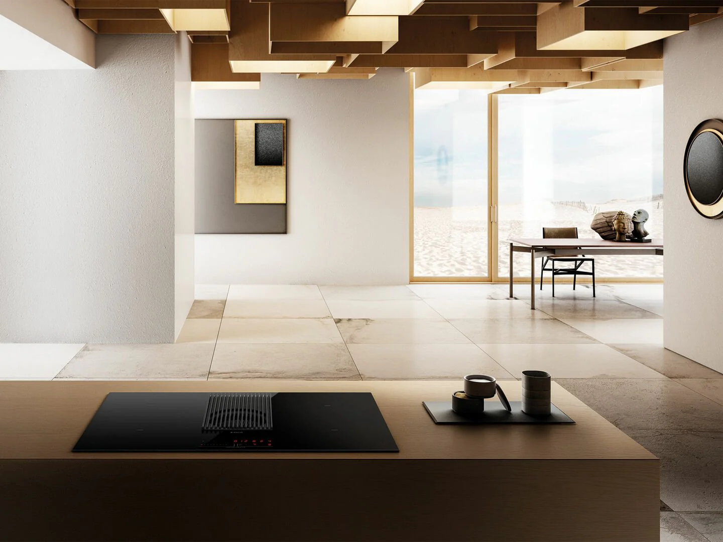 Elica NT-PRIME-DO - Black Induction Hob with Integrated Extraction - Image 4