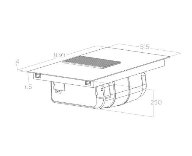 Elica NT-PRIME-S-DO - 4 Zone Venting Hob - Image 5